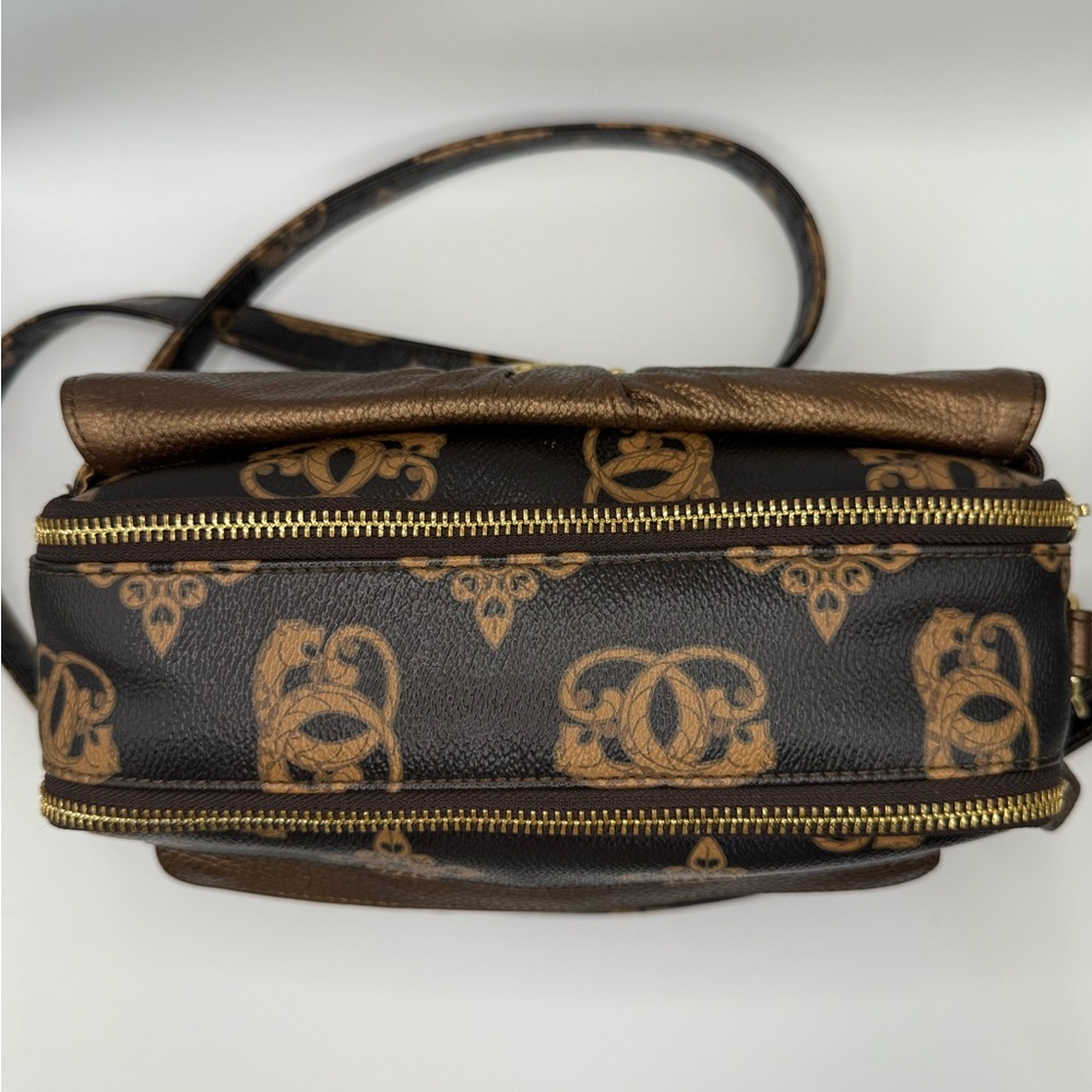 SharifSharif Rare Brown Metallic Jaguar Crossbody LIKE NEW - Picture 14 of 16